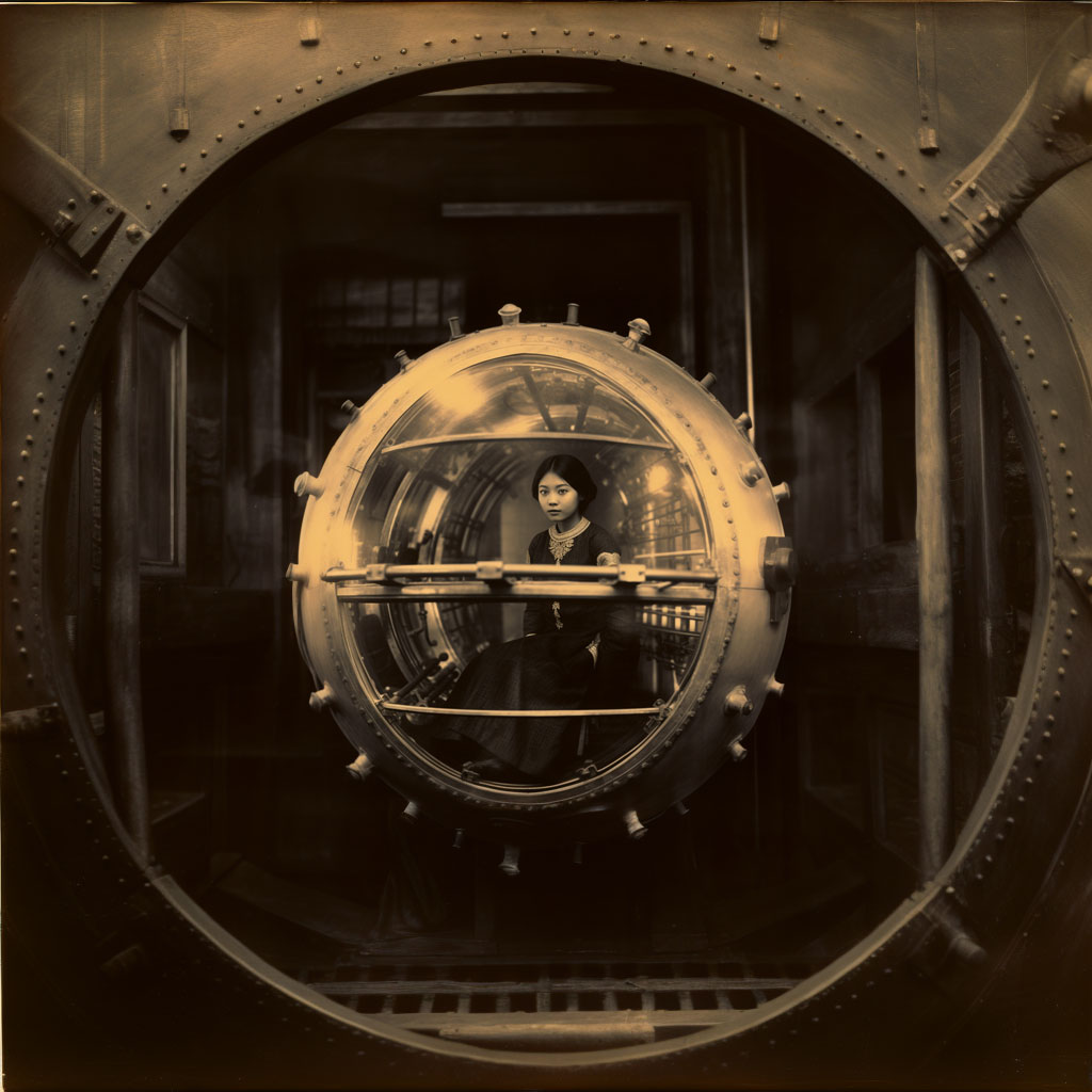 Magnetic levitation sphere, Bangkok, 1892 | Esfera de levitación magnética, Bangkok, 1892